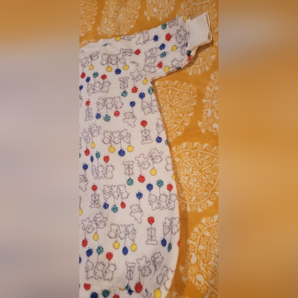 Vintage Carter's Baby Fleece Sleep Bag Sack Wearable Blanket One Size Bears - Picture 12 of 14